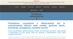 Desktop Screenshot of formazionecomunicazione.it